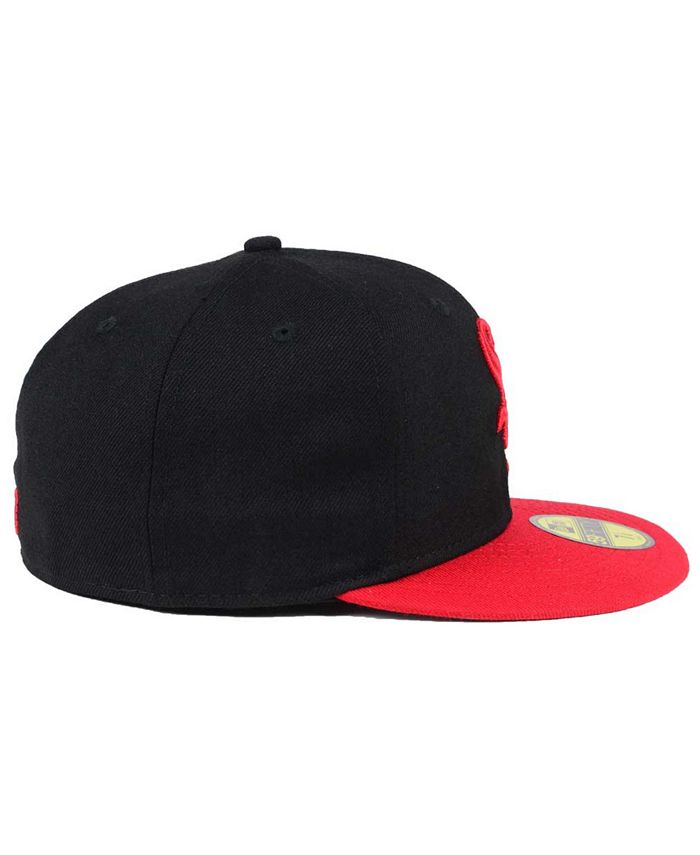 New Era Chicago White Sox Black & Red 59FIFTY Fitted Cap - Macy's