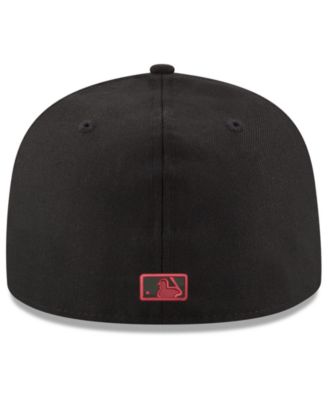 New Era Cleveland Indians Black & Red 59FIFTY Fitted Cap