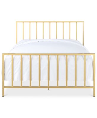 Pulaski - Slat Metallic Bed, Quick Ship