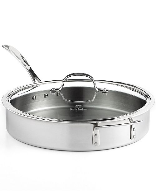 Calphalon Cookware Stainless Steel Copper Pans Safe