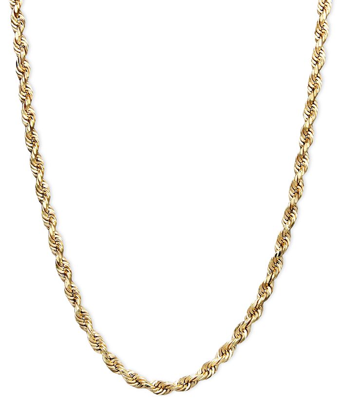 Macy's - 14k Gold Necklace, 18" Rope