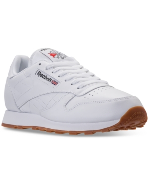 image of Reebok Men-s Classic Leather Casual Sneakers from Finish Line