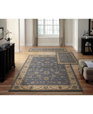 KM Home - Roma Isfahan White 3-Pc. Rug Set
