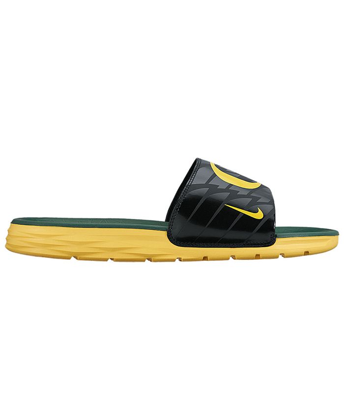 Nike Oregon Ducks Benassi Solarsoft Slides - Macy's