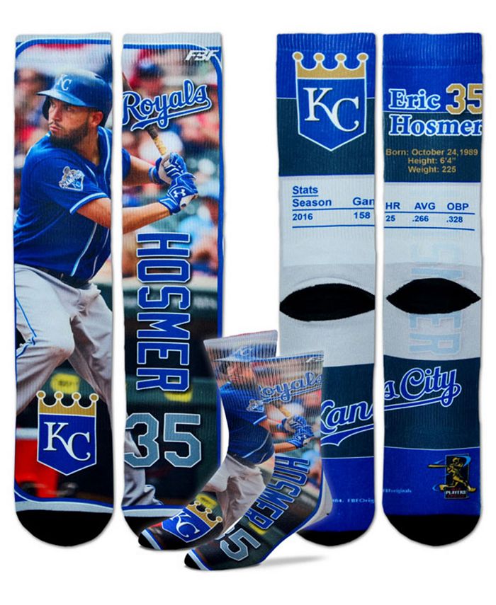 For Bare Feet Eric Hosmer Kansas City Royals Trading Card Player Crew Socks  - Macy's
