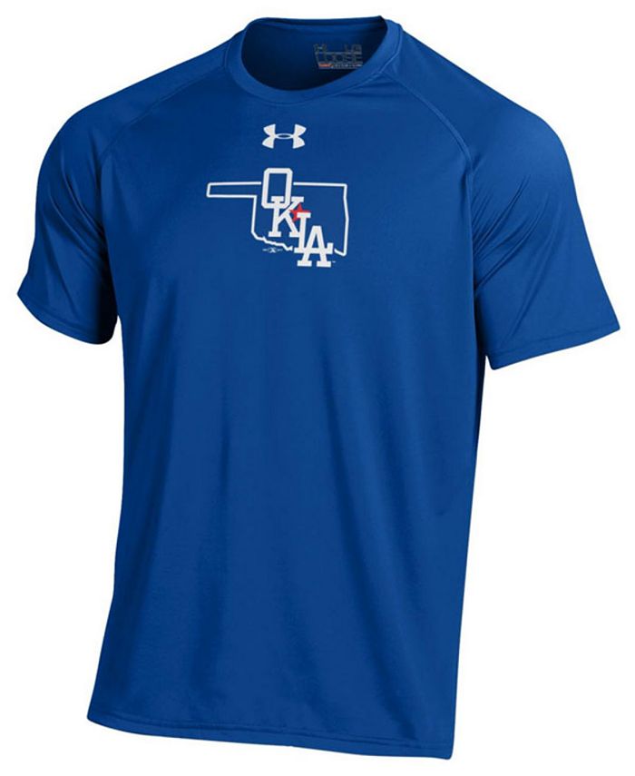 Under Armour Men s Oklahoma City Dodgers Logo Tech T Shirt Macy s