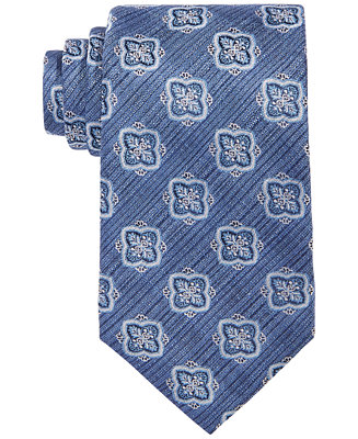 Tasso Elba Men's Medallion Tie, Created for Macy's - Macy's