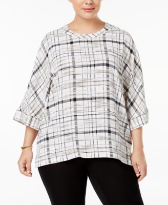 Anne Klein - Plus Size Printed Top
