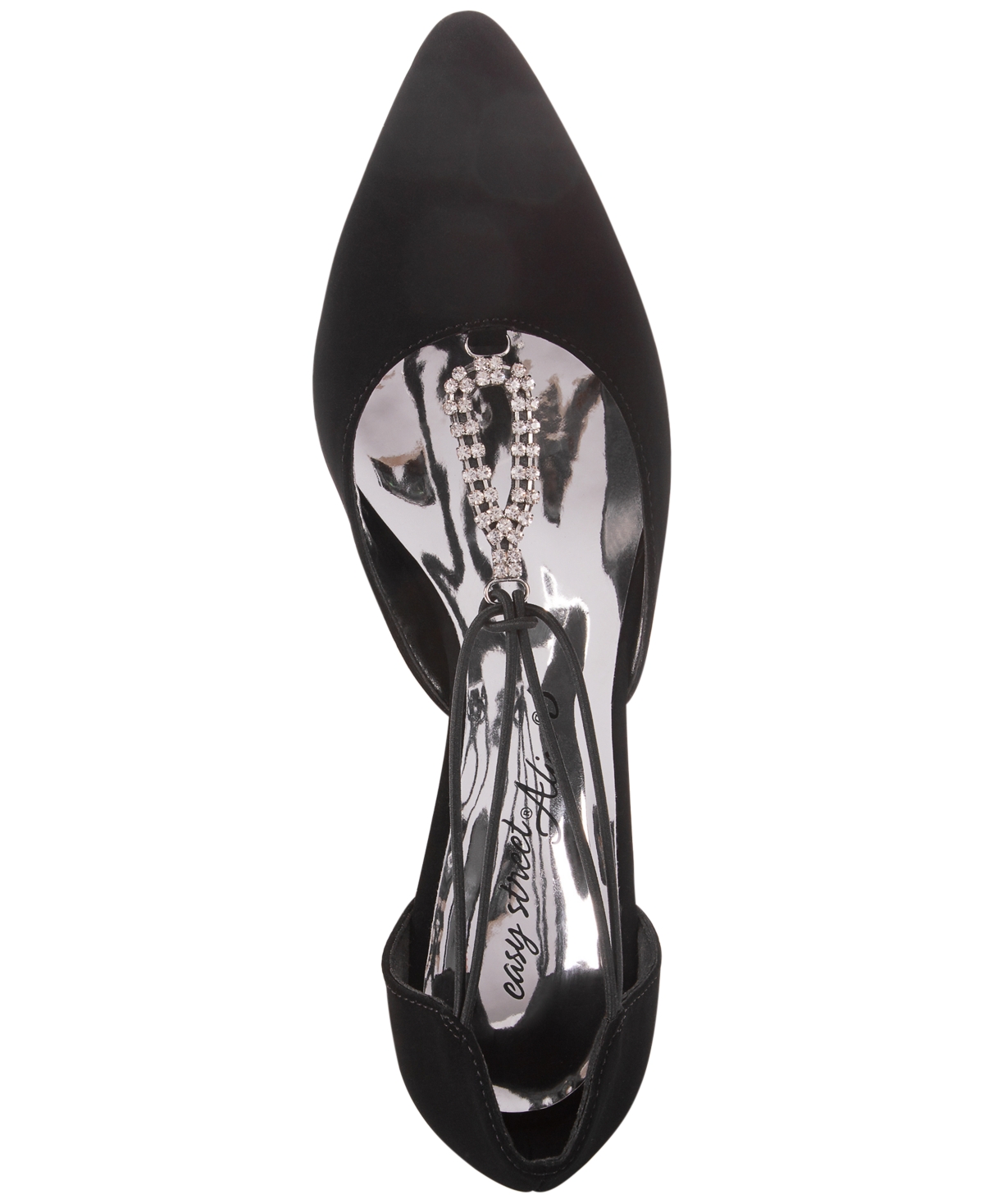 Easy Street Moonlight Evening Sandals - Black Suede