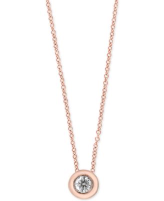 EFFY Collection - Diamond Bezel Solitaire Pendant Necklace (1/5 ct. t.w.)