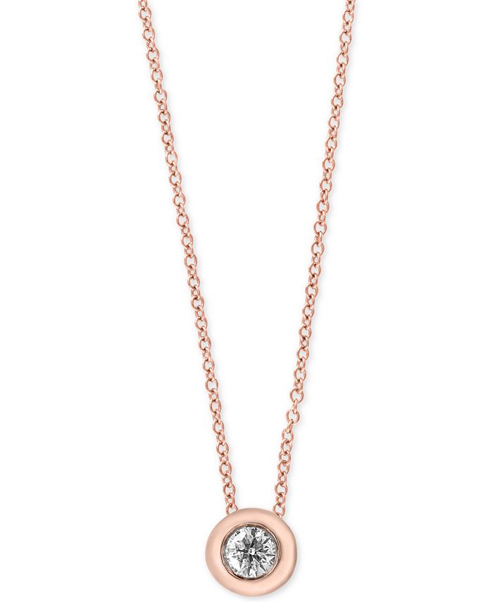 Effy bezel diamond necklace hot sale