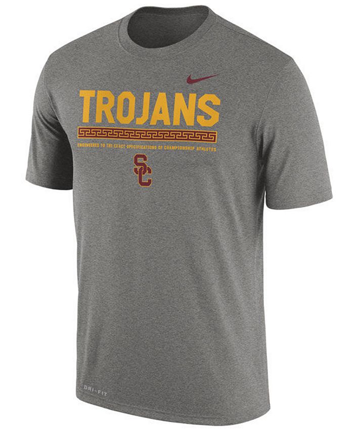 Nike Men's USC Trojans Legend Staff Sideline T-Shirt - Macy's
