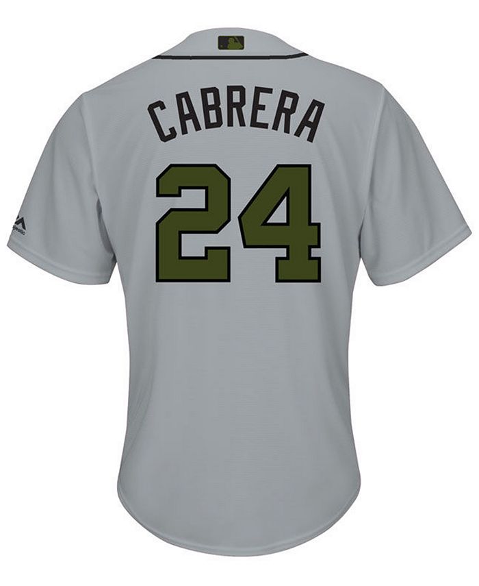  Miguel Cabrera Detroit Tigers White Youth Cool Base