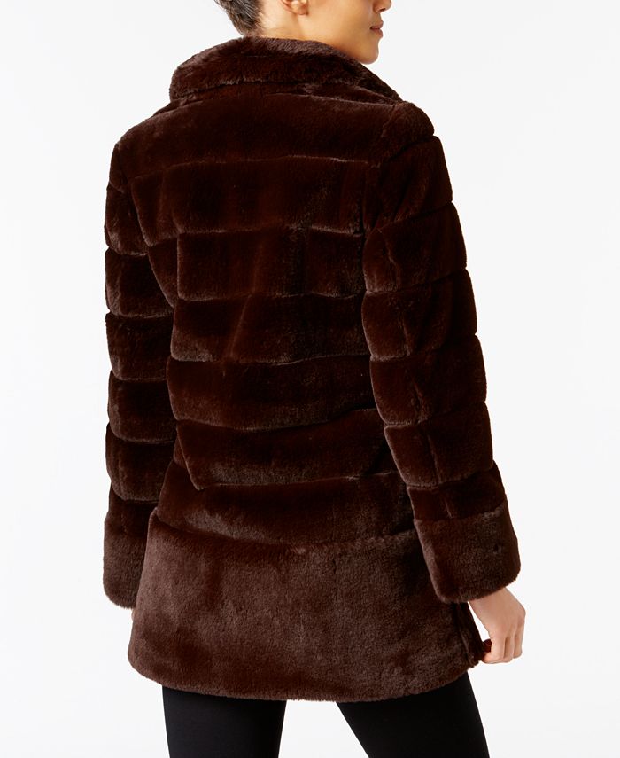 Jones New York Faux-Fur Coat - Macy's