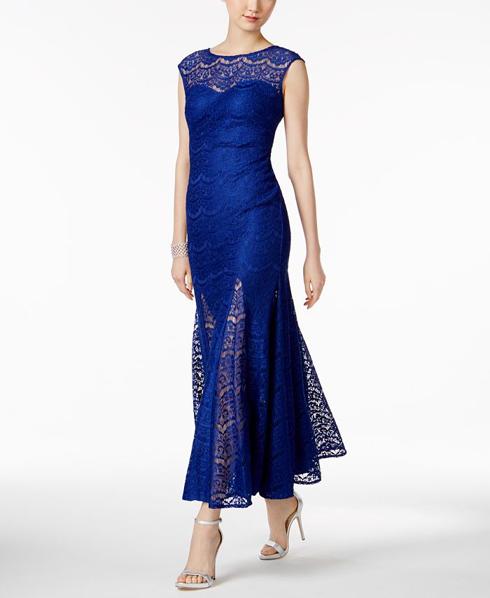 Nightway LaceTrim Gown Macy's