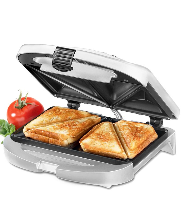 Cuisinart - Brushed Chrome Sandwich Grill