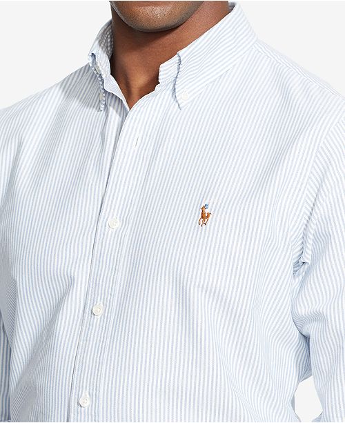 Ralph Lauren Classic Fit Multi Stripe Long Sleeve Button Down Striped Shirt Men's Size L cotton white type Vintage Second Hand main image 0