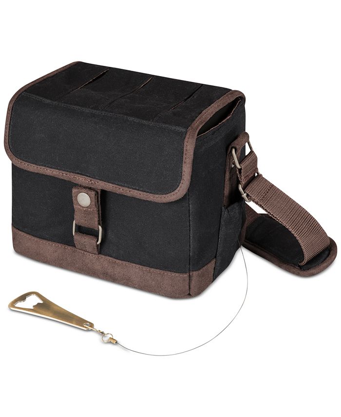 Oniva Legacy® by Picnic Time Black & Brown Beer Caddy Cooler Tote with Opener Macy's