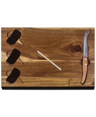 Toscana&reg; by Delio Acacia Wood Cheese Board & Tools Set