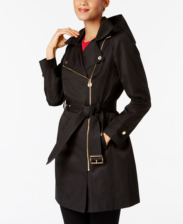 Michael Kors Asymmetrical Raincoat & Reviews - Coats & Jackets - Women -  Macy's