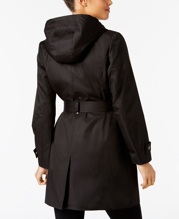 Michael Kors Asymmetrical Raincoat - Macy's