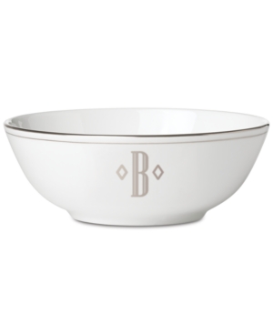 Lenox Federal Platinum Monogram Bowl Block Letters