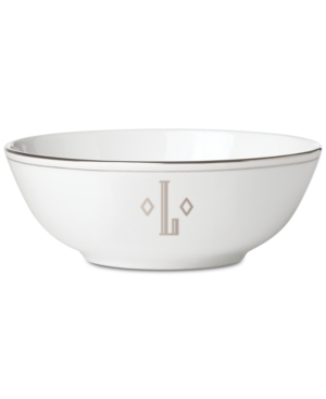 Lenox Federal Platinum Monogram Bowl Block Letters
