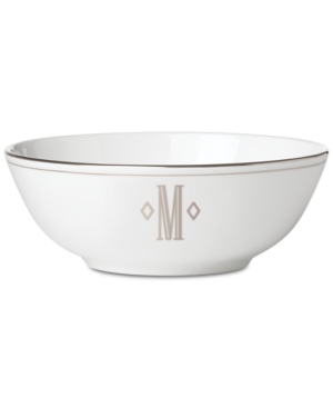 Lenox Federal Platinum Monogram Bowl Block Letters
