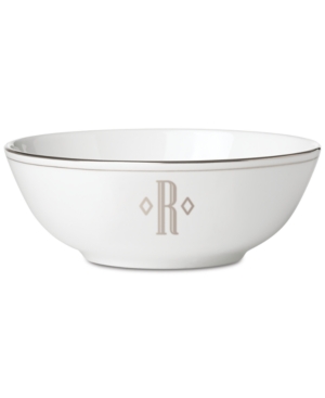 Lenox Federal Platinum Monogram Bowl Block Letters