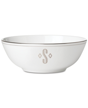 Lenox Federal Platinum Monogram Bowl Block Letters
