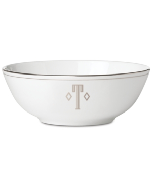 Lenox Federal Platinum Monogram Bowl Block Letters