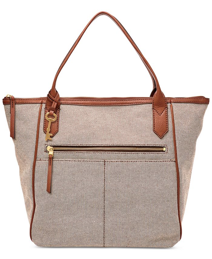 Fossil fiona tote black sale