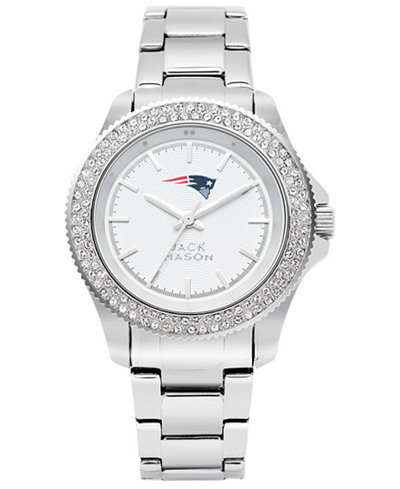 Jack Mason Women's New England Patriots Glitz Sport Bracelet Watch