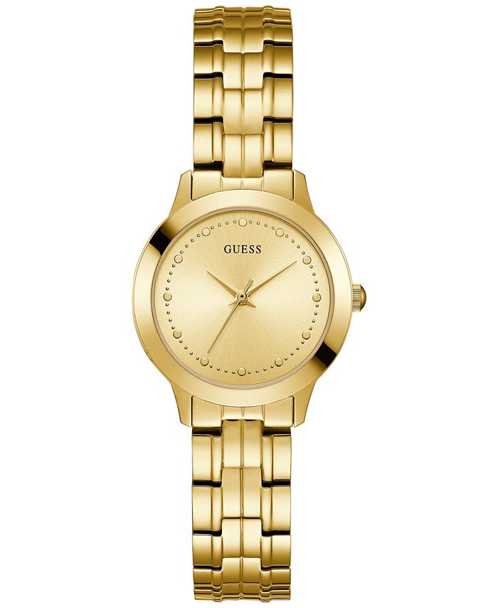 GUESS - Women's Gold-Tone Stainless Steel Bracelet Watch 30mm