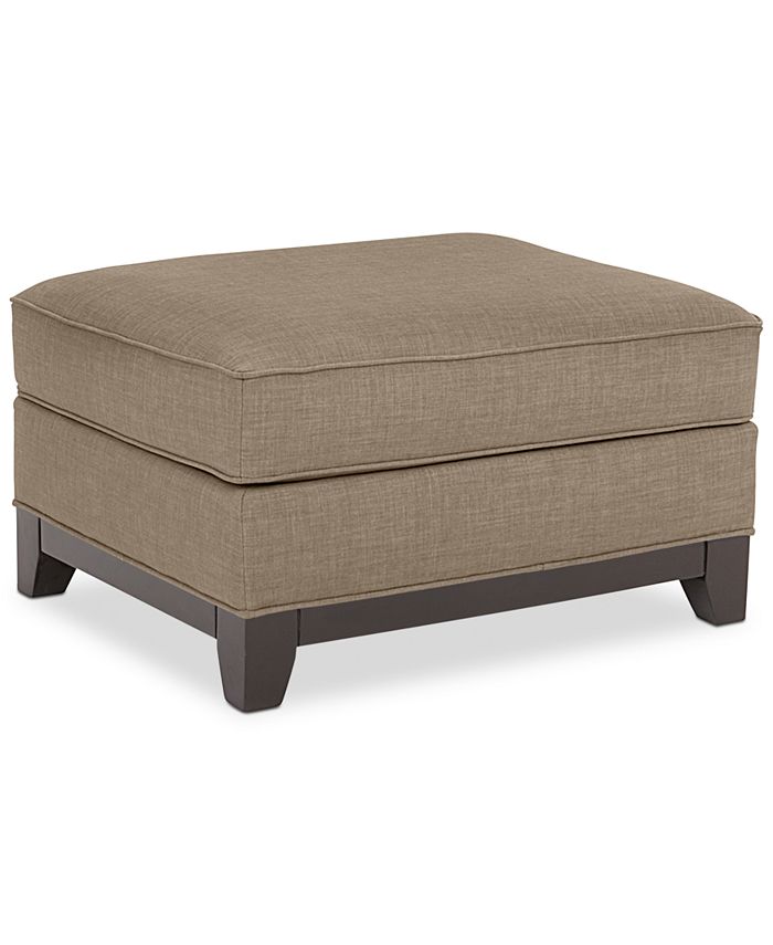 Furniture Keegan Fabric Ottoman Custom Colors, Created for Macy's