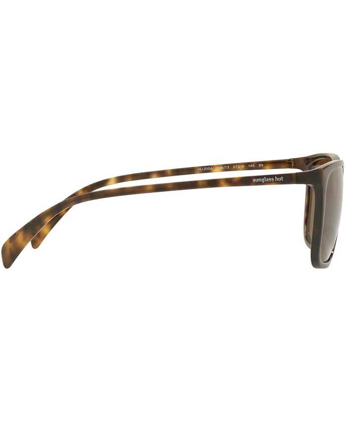Sunglass Hut Collection Sunglasses, HU2004 57 - Macy's