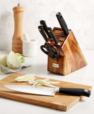 Wüsthof - Grand Prix II 7-Piece Knife Block Set, Acacia