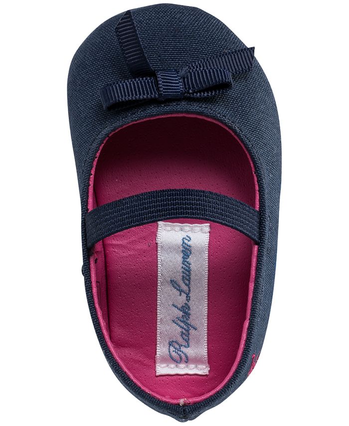 Polo Ralph Lauren Baby Girls' Penelope Layette Crib Ballet Shoes from