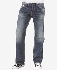 Men's Zac Relaxed Fit Straight Stretch Jeans
