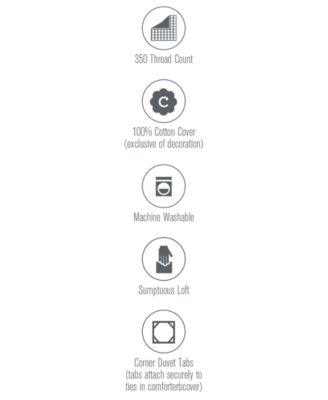 Martha Stewart Collection Martha Stewart Collection Essentials Reversible Solid Down Alternative Comforter, Created for Macy's