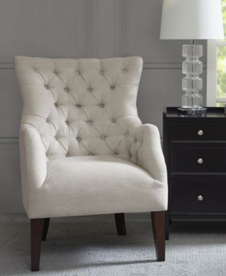 adelyn button tufted wing back chair