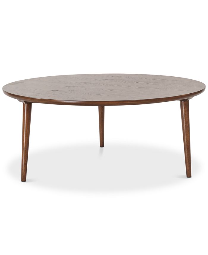 Furniture Mid Mod Round Coffee Table, Quick Ship Macy's