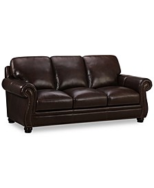 Roselake 87" Leather Sofa, Created for Macy's