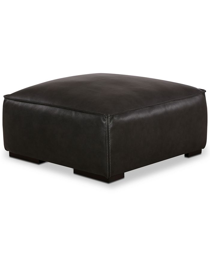 Furniture CLOSEOUT! Emanci Leather Ottoman Macy's