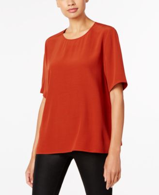 Eileen Fisher - Crew-Neck Short-Sleeve Top