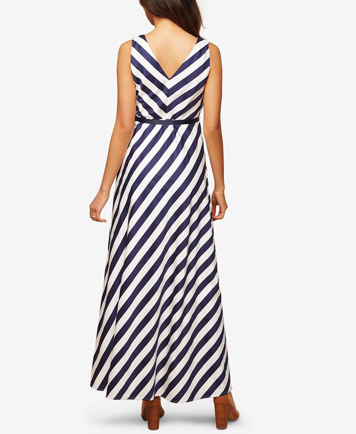 Jessica Simpson Maternity Striped Maxi Dress - Macy's