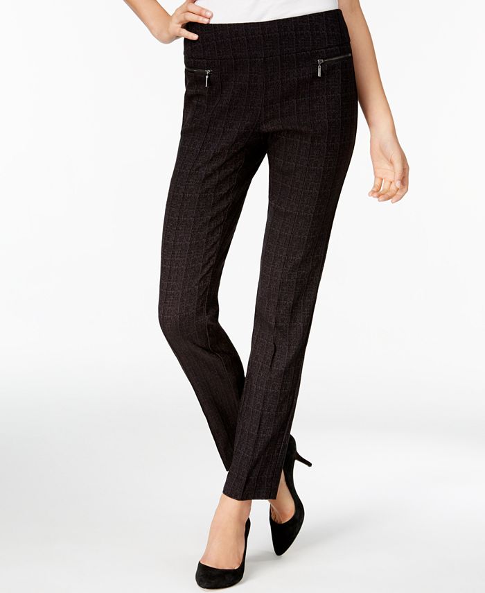 Style & Co Plaid Skinny Pants, Created for Macy's - Macy's