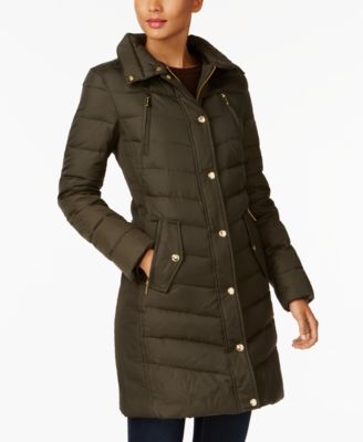 Michael Kors Faux-Fur-Trim Down Coat, Created for Macy's