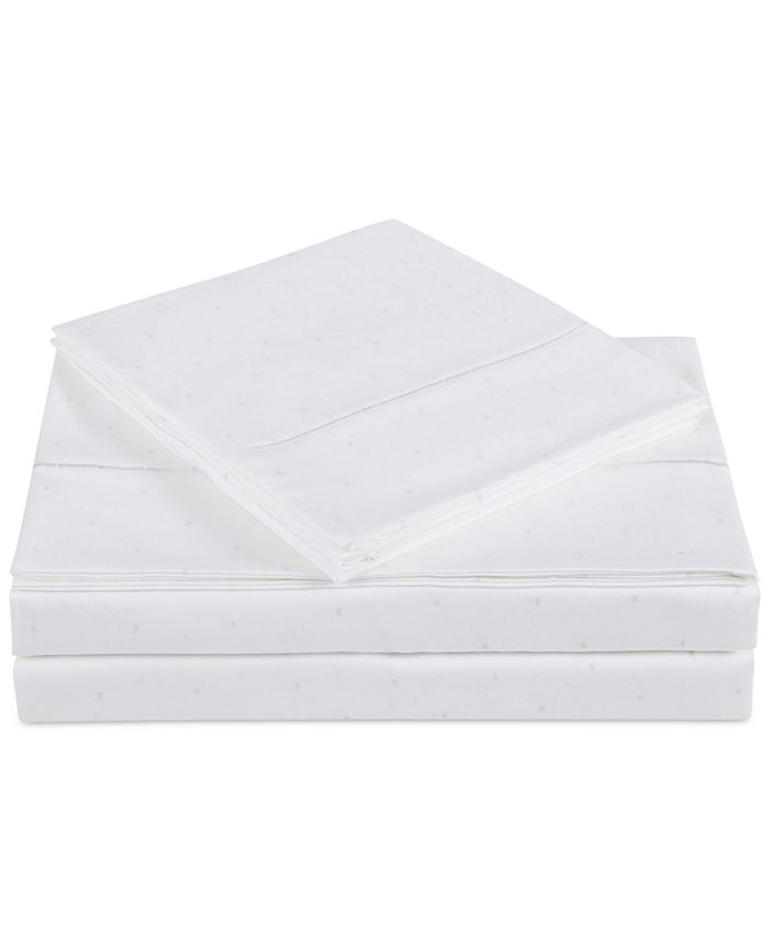 Charisma Classic Dot 310 Thread Count Cotton Sateen 4Pc. Sheet Set