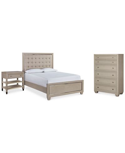 Kelly Ripa Kendall Bedroom Furniture, 3-Pc. Set (Queen Bed, Chest ...